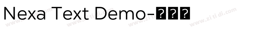 Nexa Text Demo字体转换